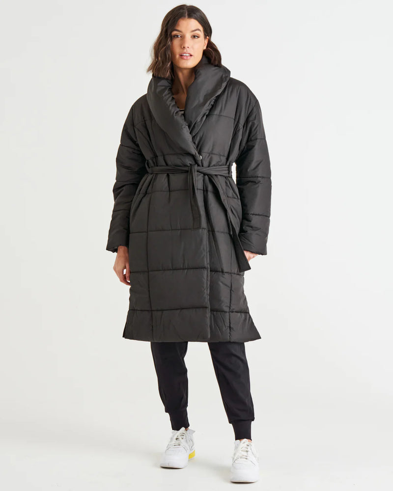 Shawl Puffer Jacket | Betty Bascis