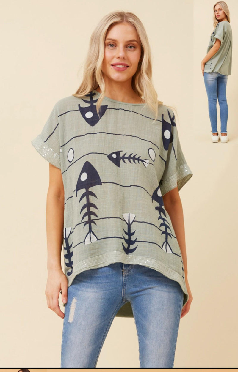 Angel top - Sage