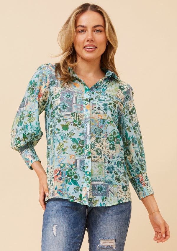 Margot shirt - multi green