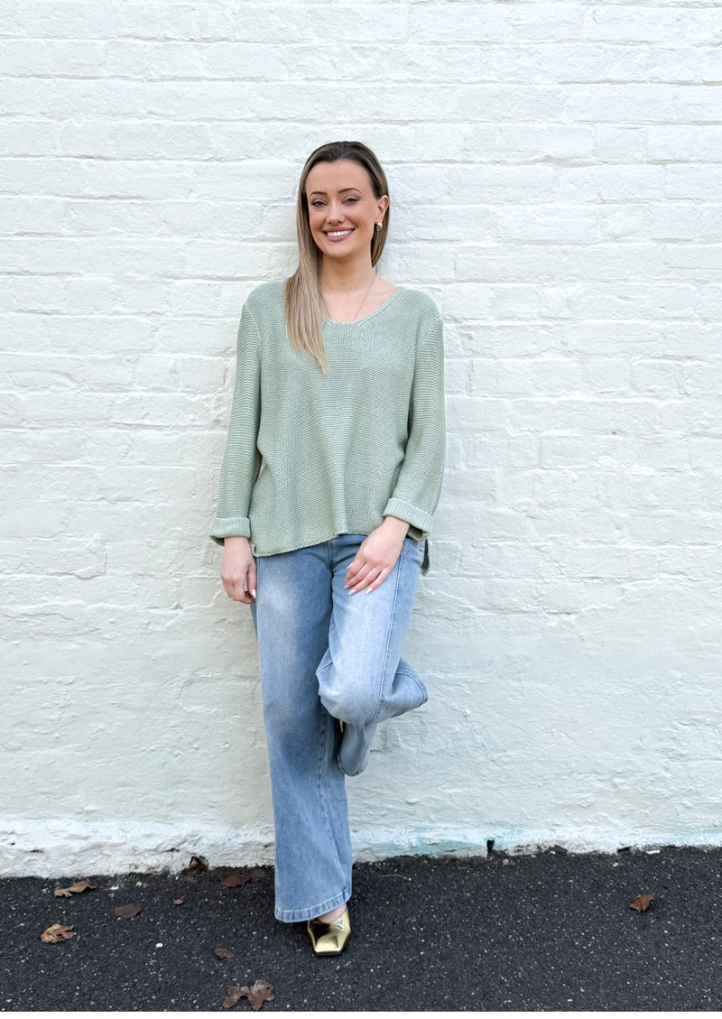 Domini Loop Knit Jumper- LGN