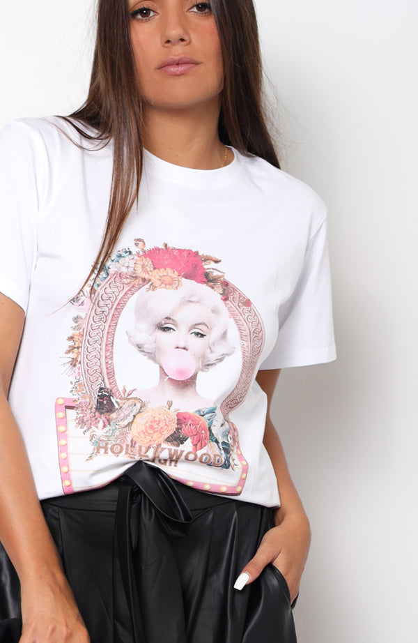 Marilyn tee- white