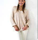 Domini Loop Knit Jumper -Beige