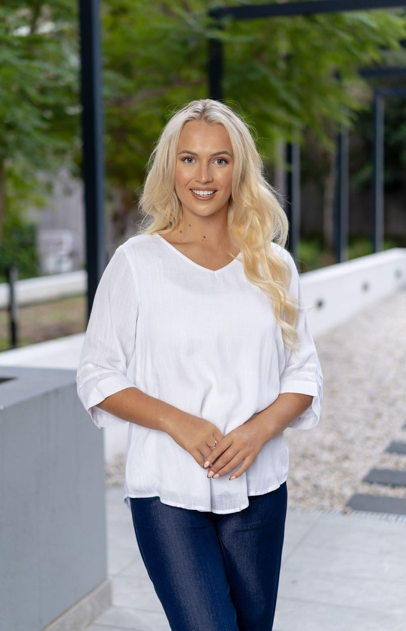 Ivy top - white