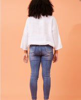 Sequin pocket shirt - white