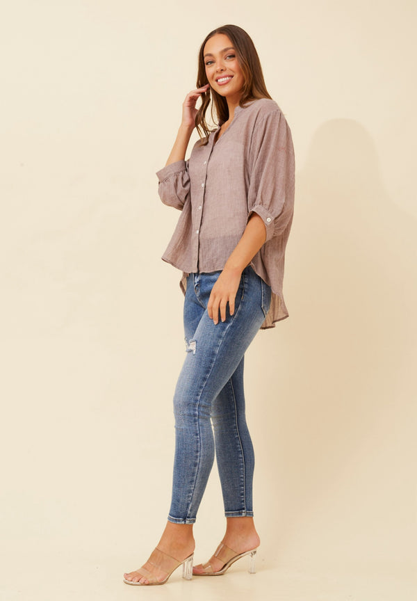 Rachael Shirt - Chocolate