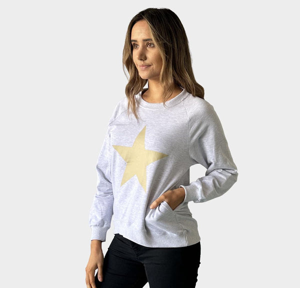 Start sweater - grey
