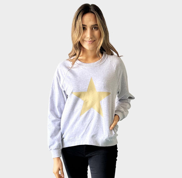 Start sweater - grey