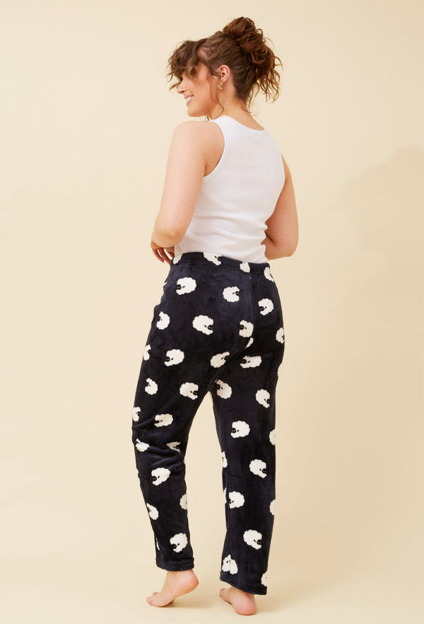 Fluffy animal printed pants