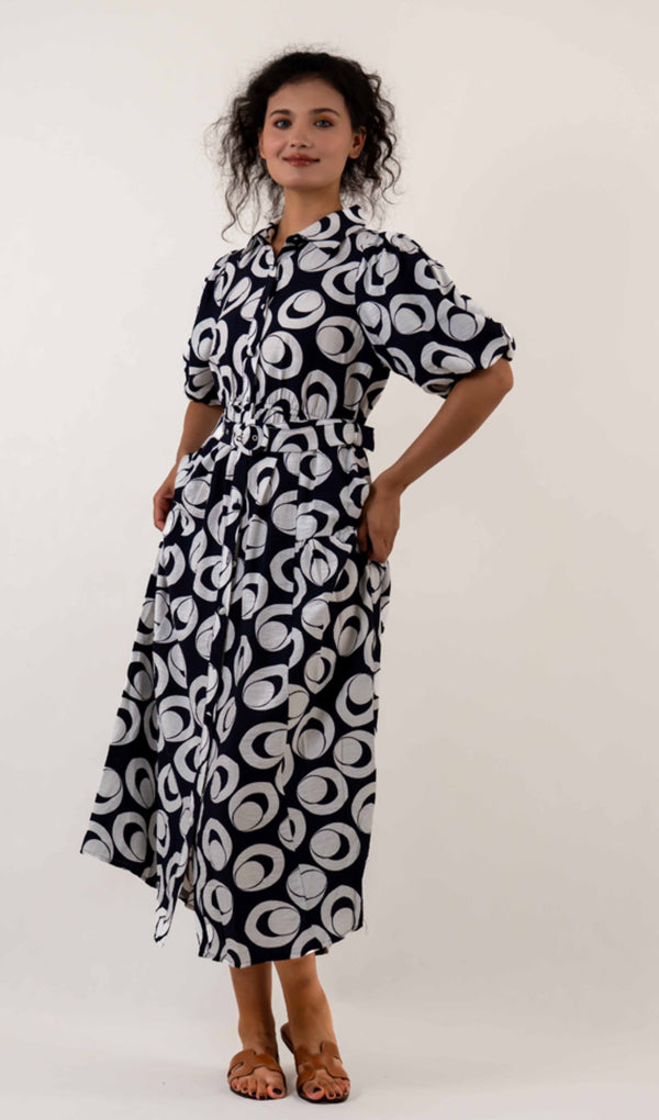 Anna Dress - navy