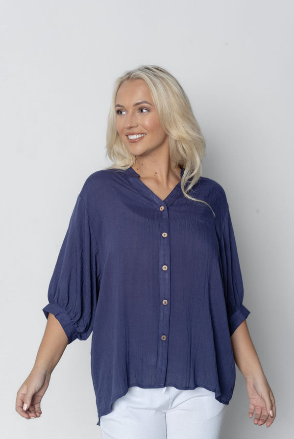 Suzanna shirt - Navy