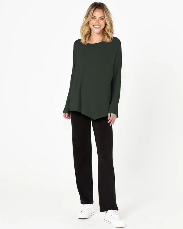 Betty Basics Clemont top - dusty moss
