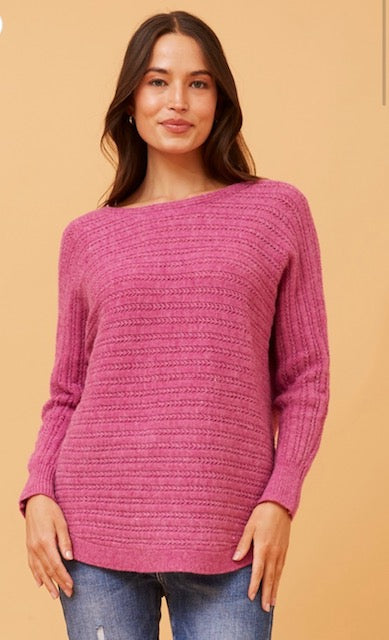 Annistyn Knit - Fuchsia