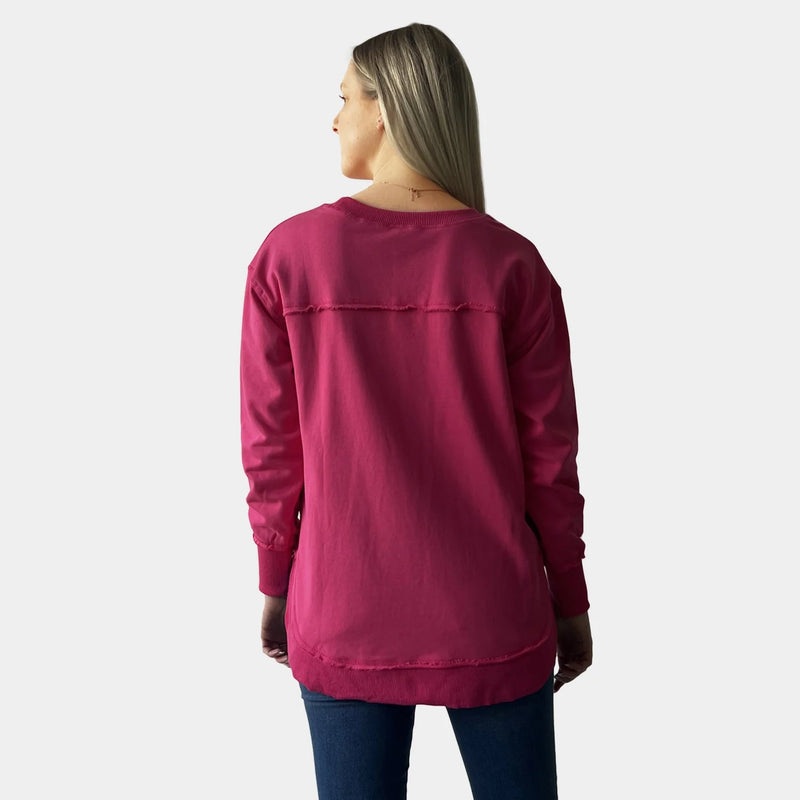 Amyic Sweater - Hot Pink