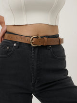 Jean Classic Horseshoe
Buckle Belt - Tan