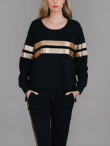 Two-Stripe Graphic Sweatshirt By 3rdStory