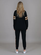 Two-Stripe Graphic Sweatshirt By 3rdStory