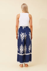 Nikki wide leg pants - Navy