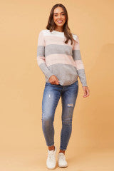 Laila knit- Multi pink