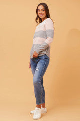 Laila knit- Multi pink