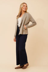 Lorrie  cardi - taupe
