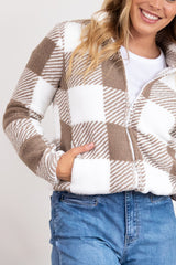 Shaz Teddy Jacket - Mocha