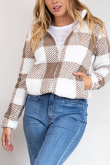 Shaz Teddy Jacket - Mocha