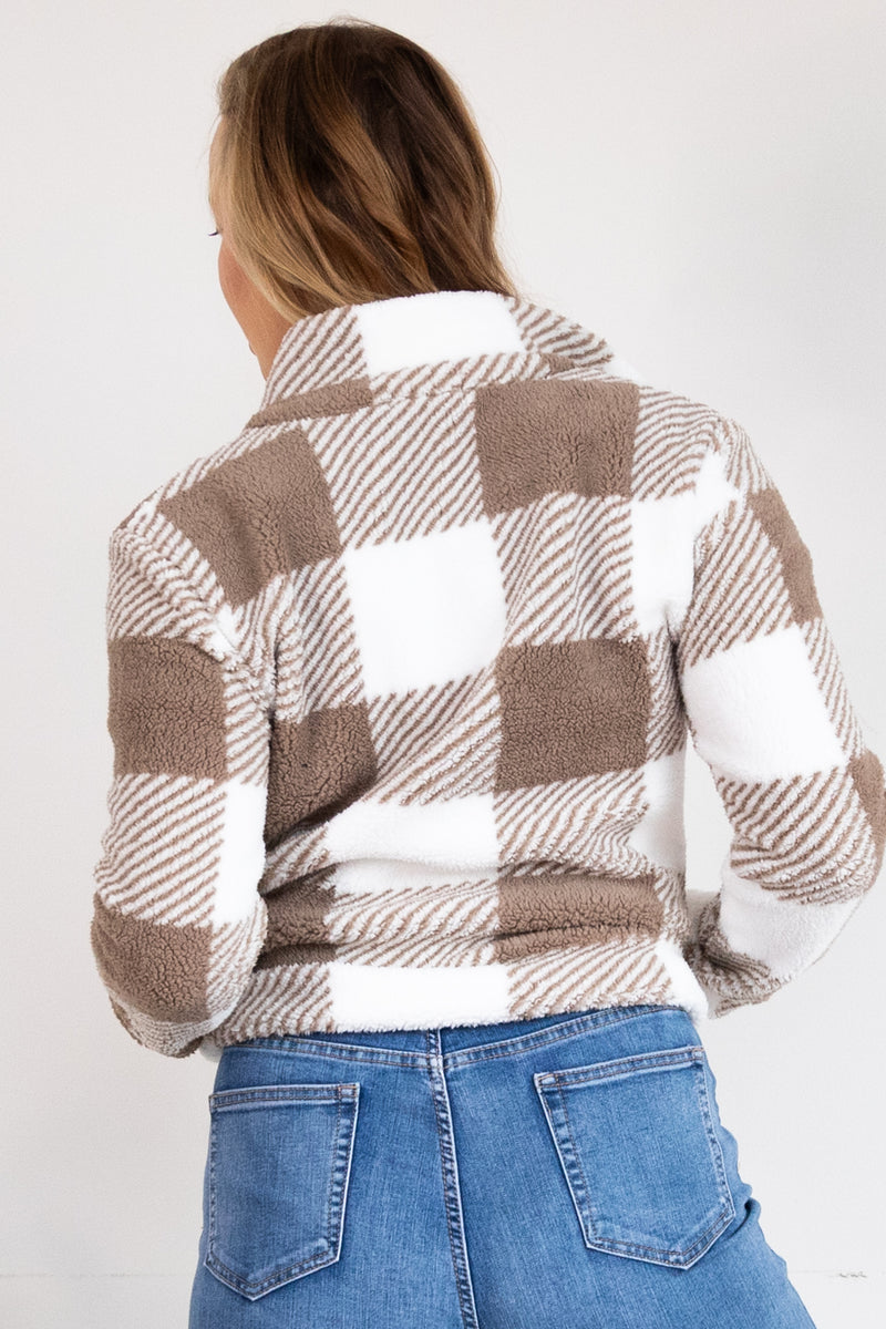 Shaz Teddy Jacket - Mocha