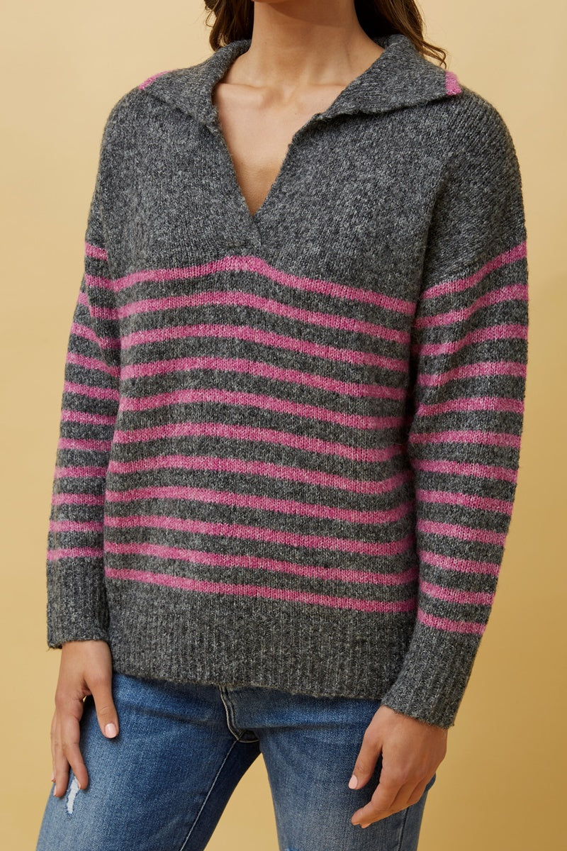 STRIPE KNIT JUMPER