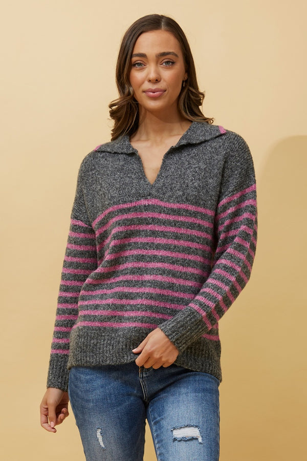 STRIPE KNIT JUMPER