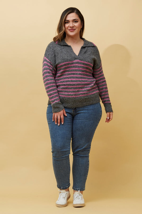 STRIPE KNIT JUMPER