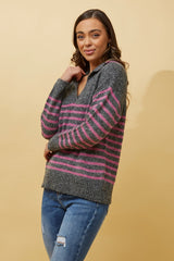 STRIPE KNIT JUMPER