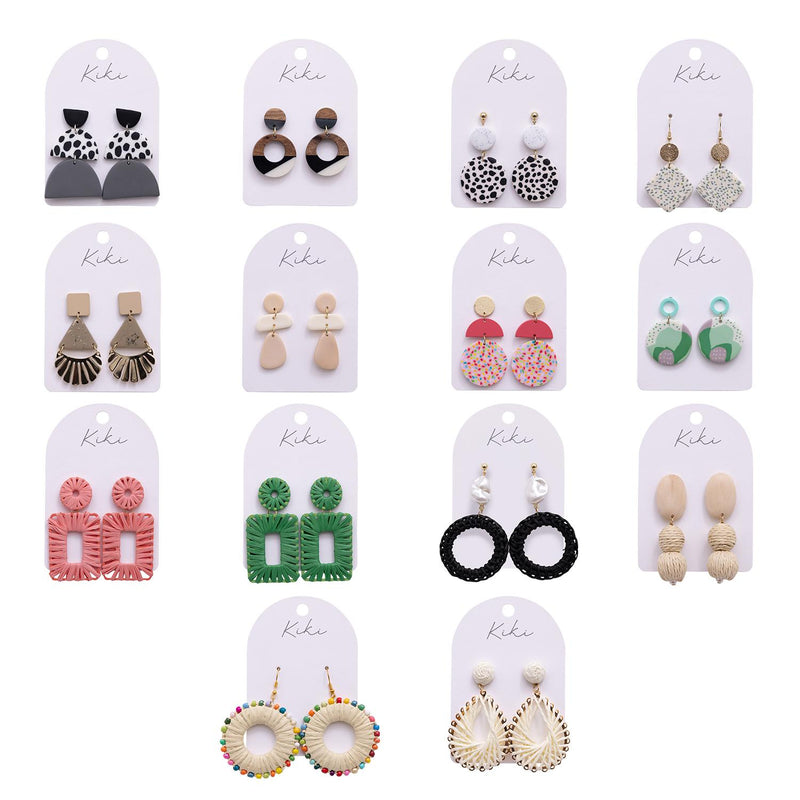 KiKi Green Speckled Drops Earrings