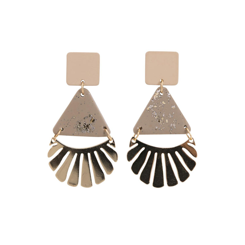 KiKi Gold Fans Earrings