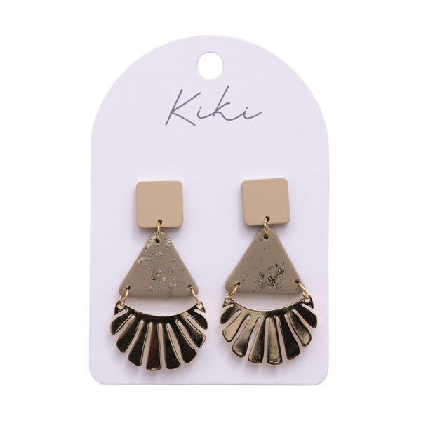 KiKi Gold Fans Earrings