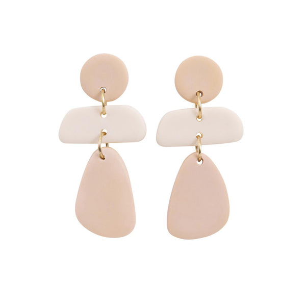 KiKi Beige Morph Drops Earrings