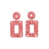 KiKi Pink Rectangles Earrings