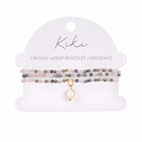 KiKi Pink Aurora Crystal Wrap Jewellery