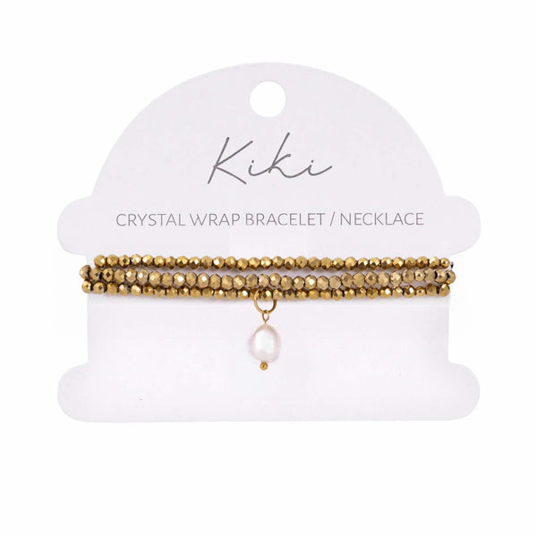 KiKi Golden Mirage Crystal Wrap Jewellery