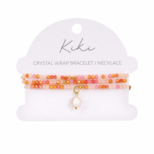 KiKi Blush Bloom Crystal Wrap Jewellery