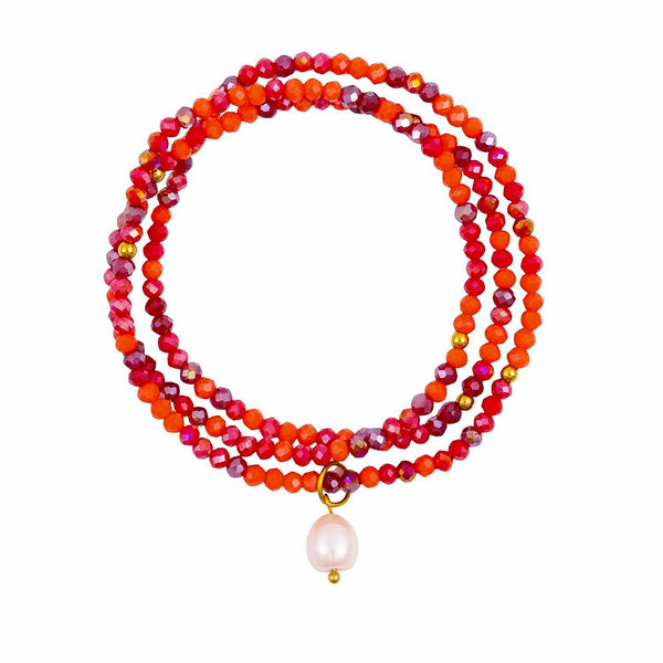KiKi Crimson Flame Crystal Wrap Jewellery