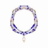 KiKi Azure Drift Crystal Wrap Jewellery