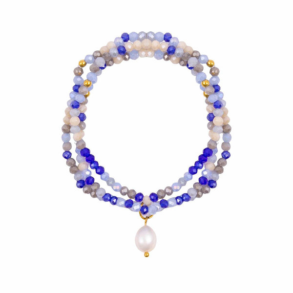 KiKi Azure Drift Crystal Wrap Jewellery