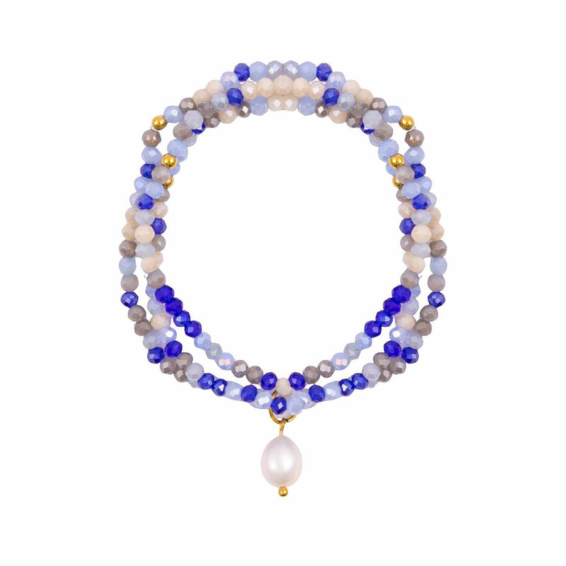KiKi Azure Drift Crystal Wrap Jewellery