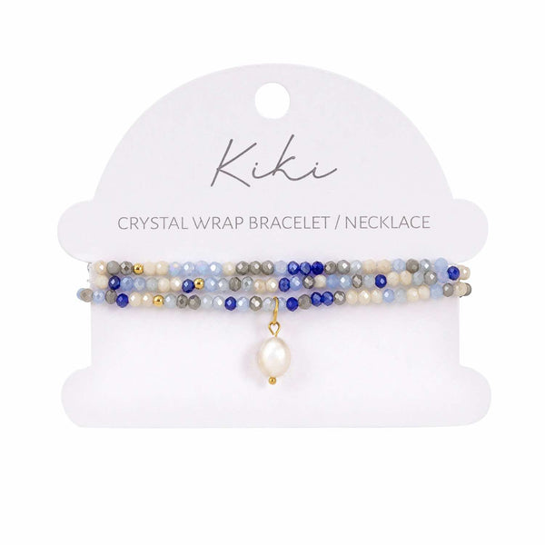 KiKi Azure Drift Crystal Wrap Jewellery