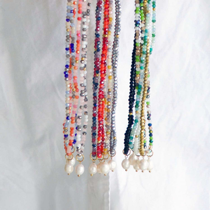 KiKi Silver Mist Crystal Wrap Jewellery