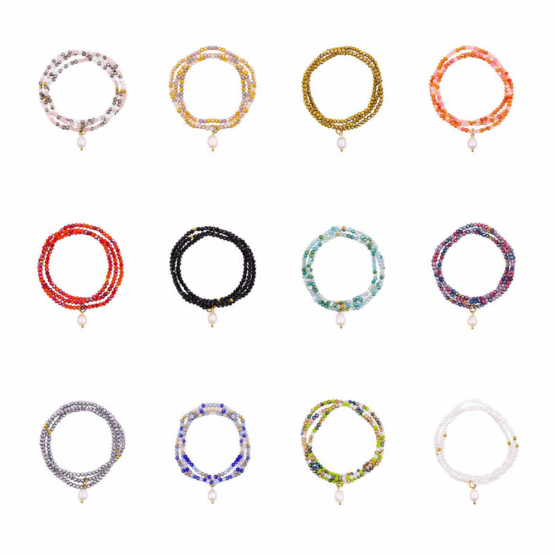 KiKi Azure Drift Crystal Wrap Jewellery