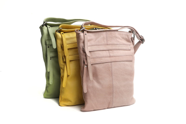 Rugged Hide Wendy Sling Bag - Blush