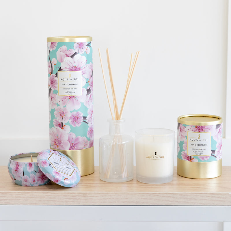 The SOi Co Pink Chiffon Boxed Candle 9oz