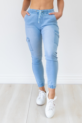 Ash Joggers - Light Blue Wash