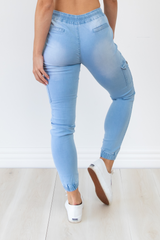 Ash Joggers - Light Blue Wash